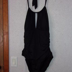 Reaction Kenneth Cole (New with Tags) Black One Piece Swimsuit Size 1X